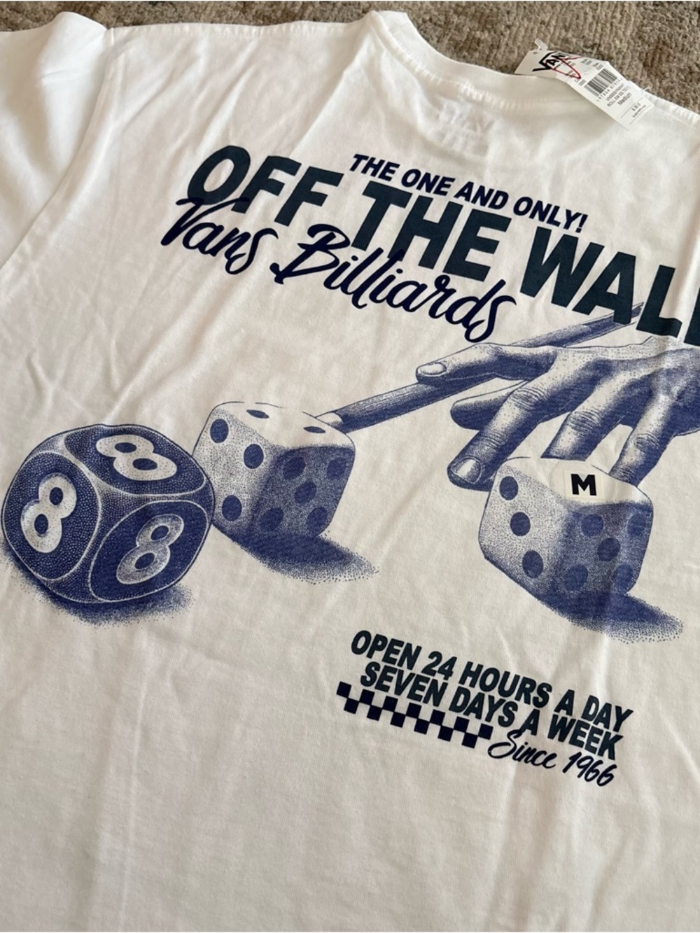 NWT Vans Billiards Graphic T-Shirt Black Sz M - Picture 5 of 5